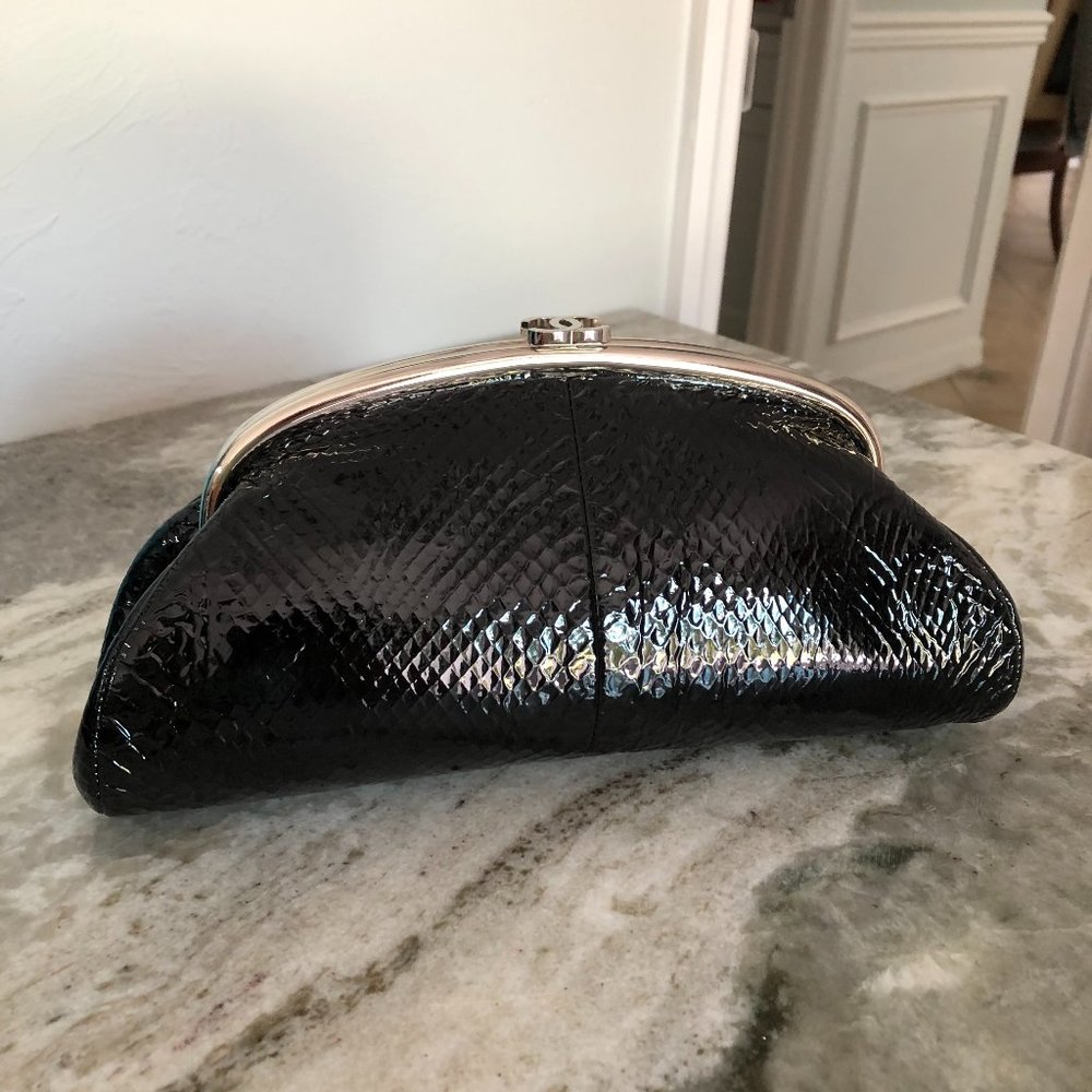 Chanel Timeless Kisslock Clutch - Glazed Python